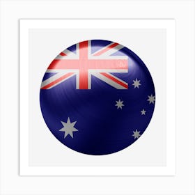 Australia Flag Country National Art Print