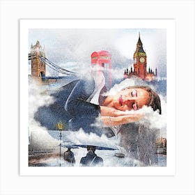 London Skyline Art Print