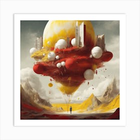 City On A Cloud Art Print