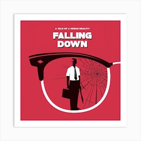 Falling Down Movie Square Art Print