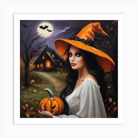 Halloween Witch Art Print