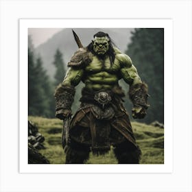 Hulk photo Art Print