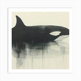 Orca in Ink Art Print