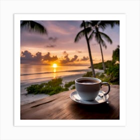 Tropical Coffee 1 Art Print