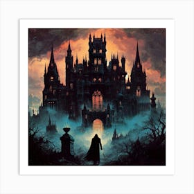 Vampire villa Art Print