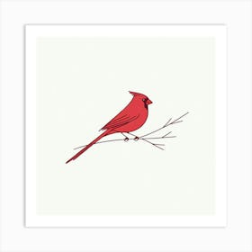 Cardinal Bird Art Print