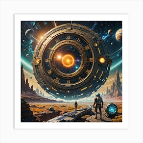 Space time Art Print