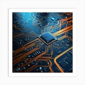 Circuit Board 24 Art Print