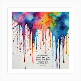 Watercolor Painting Art Print