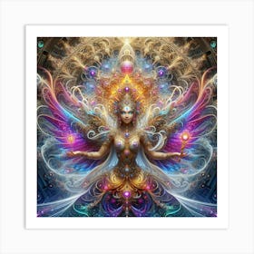 Psychedelic Goddess 2 Art Print