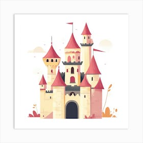 Cartoon Castle 1 Art Print