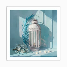 White Lantern Art Print