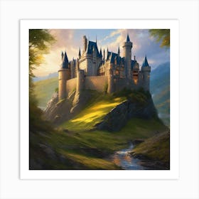 Hogwarts Castle 8 Art Print