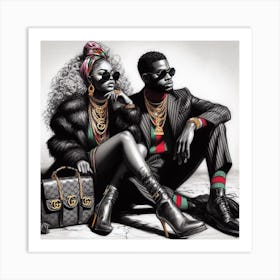 Gucci Couple 4 Art Print