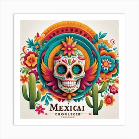 Mexican Skull 58 Art Print
