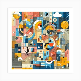 Abstract thinks40 Art Print