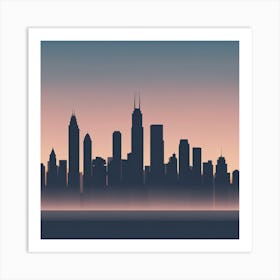 Chicago Skyline 2 Art Print