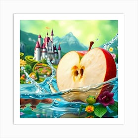 Apple In The Water Art Print