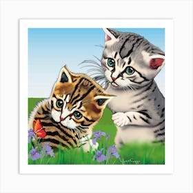 Two Kittens Art Print