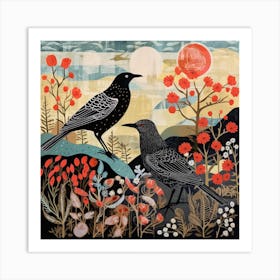 Bird In Nature Cowbird 2 Art Print