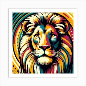 Lion Head 3 Art Print