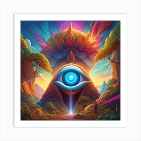 All Seeing Eye Pop Art enlightenment Art Print