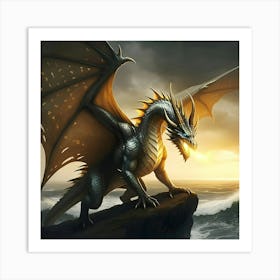 Rise Of The Silver Dragons 001 Art Print