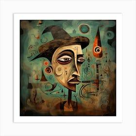 Abstract Of A Witch Art Print