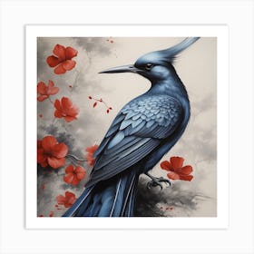 Blue Cockatoo Art Print