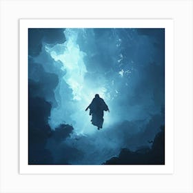 Jesus In The Cave Art Print