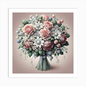 Bouquet Of Roses Art Print