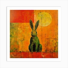 Rabbit In The Sun Art Print