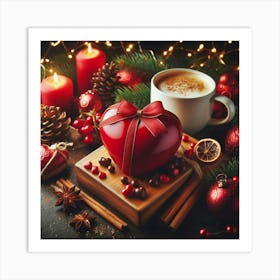 Christmas Heart 1 Art Print