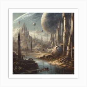 Futuristic City Art Print