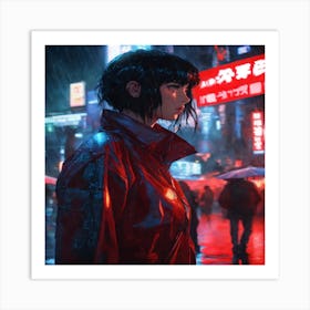 Anime Art Of Ghost In The Shell Art Print
