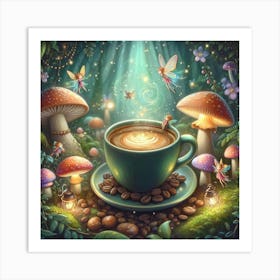 Fairy Coffee 3 Art Print