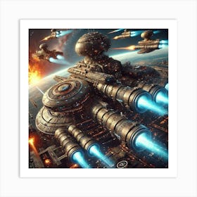 Orbital Supernova Armaments Converted Art Print