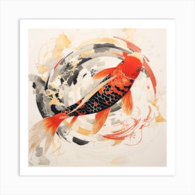 Koi Fish Art Print