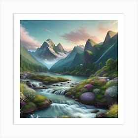 The Enchanted Valley Art Print