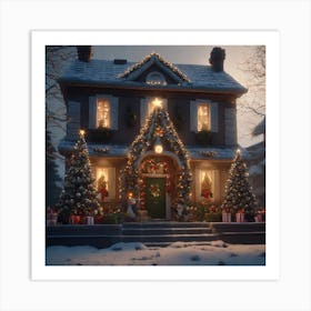 Christmas House 137 Art Print