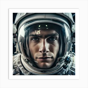 Astronaut In Space Art Print