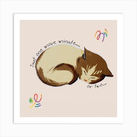 Cat say Art Print