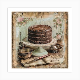 Chocolate Cake 1 Art Print