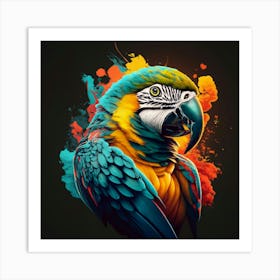 Colorful Parrot 6 Art Print