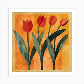 Red Tulips 20 Art Print