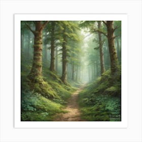 Forest Path Art Print 2 Art Print