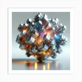 Cubes Art Print