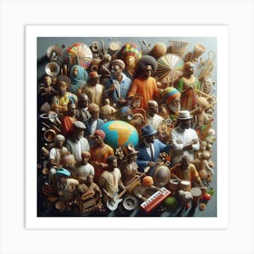 Afro-American Art Art Print