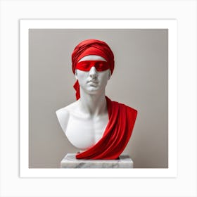 Blindfolded Bust 1 Art Print