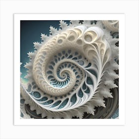 fractal spiral Art Print